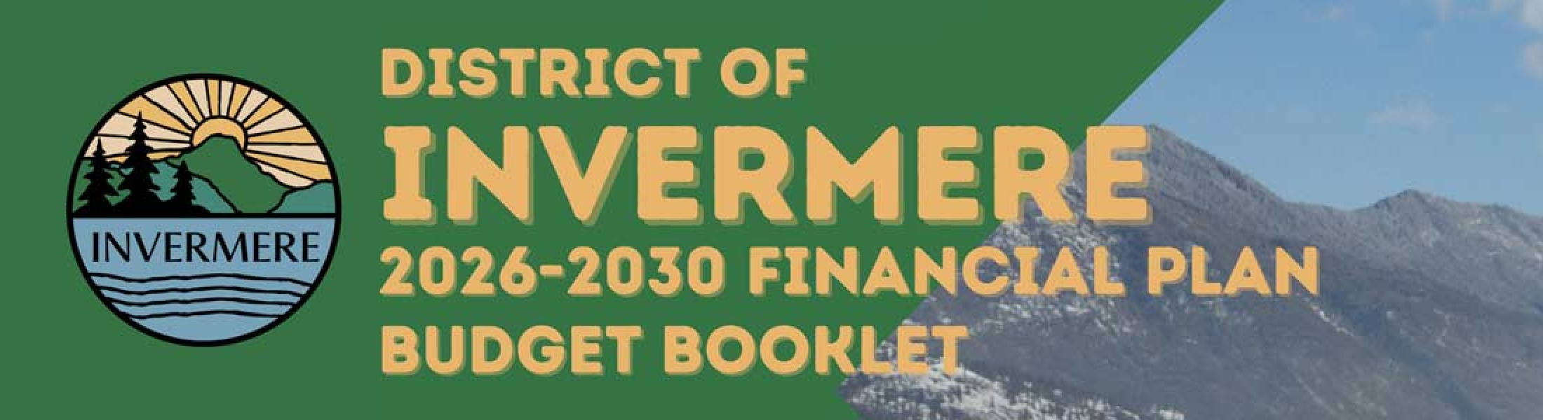 2026 DOI Budget Booklet - District of Invermere